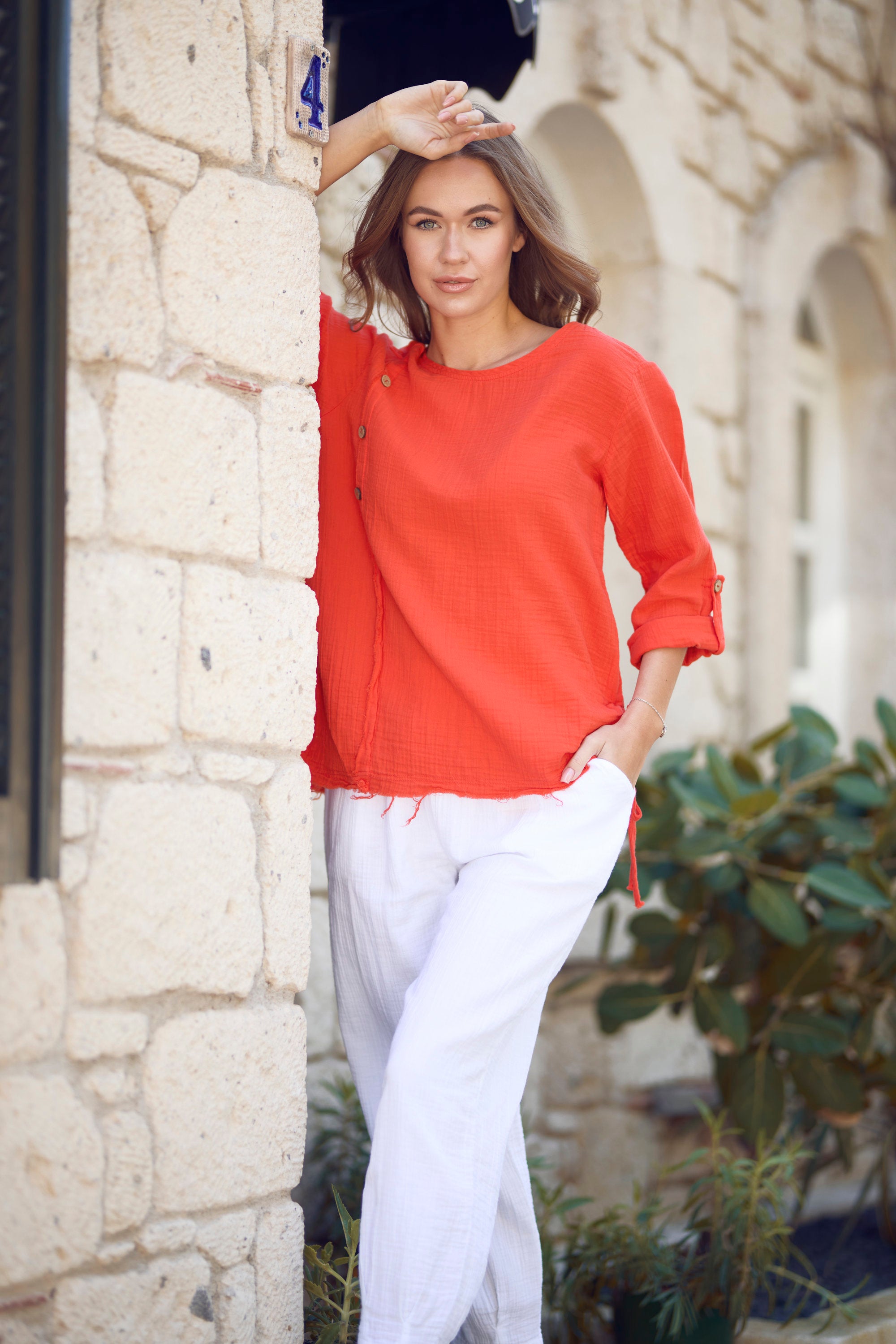 Sonbahar Müslin Bluz