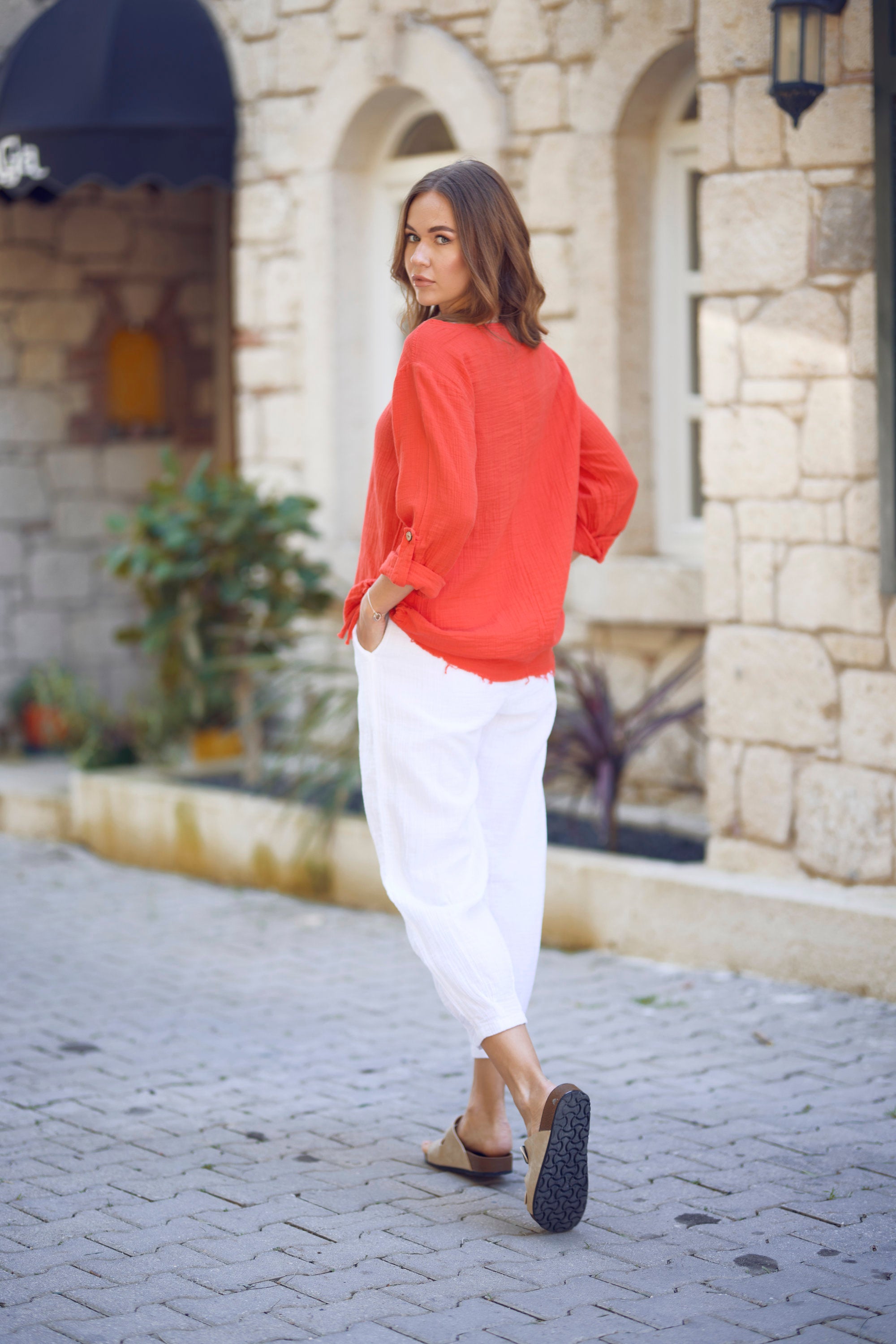 Sonbahar Müslin Bluz