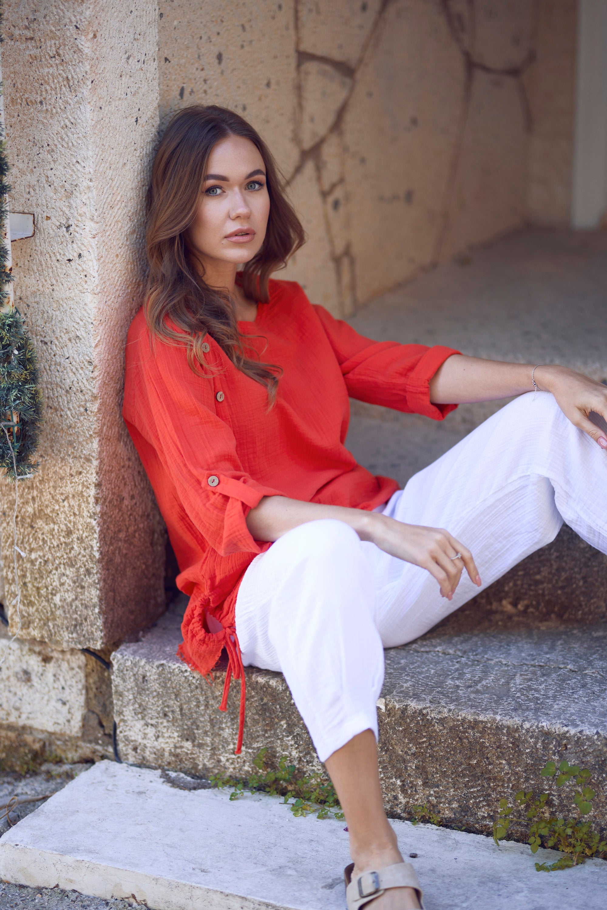 Sonbahar Müslin Bluz