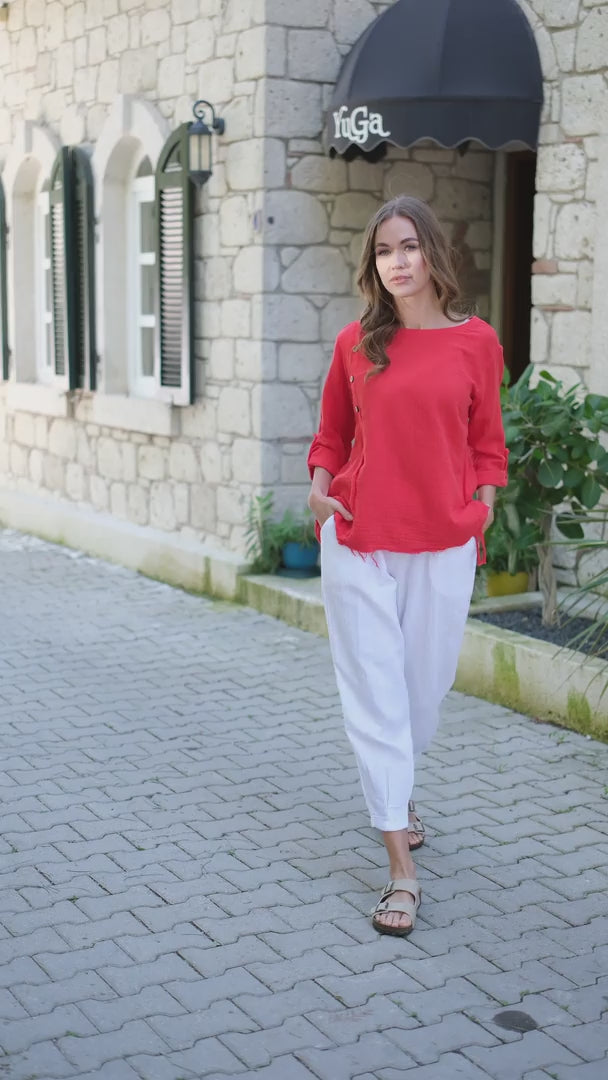 Sonbahar Müslin Bluz